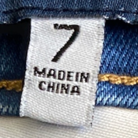 Boom‎ Boom Stretchy High Waisted Denim Shorts Sz. 7 - Picture 9 of 9